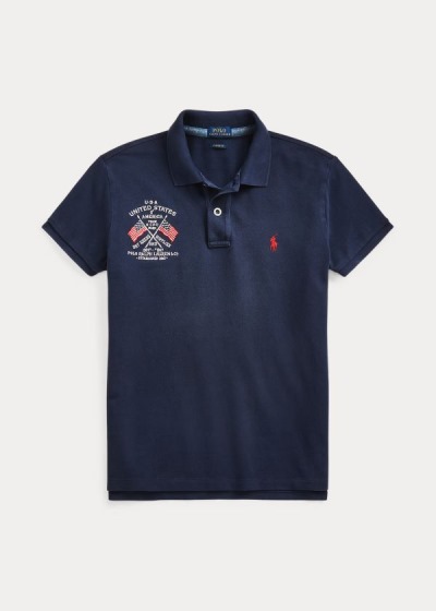 Polo Ralph Lauren Classic Fit Eagle Polo Shirt Dame Danmark (GYIFD9843)